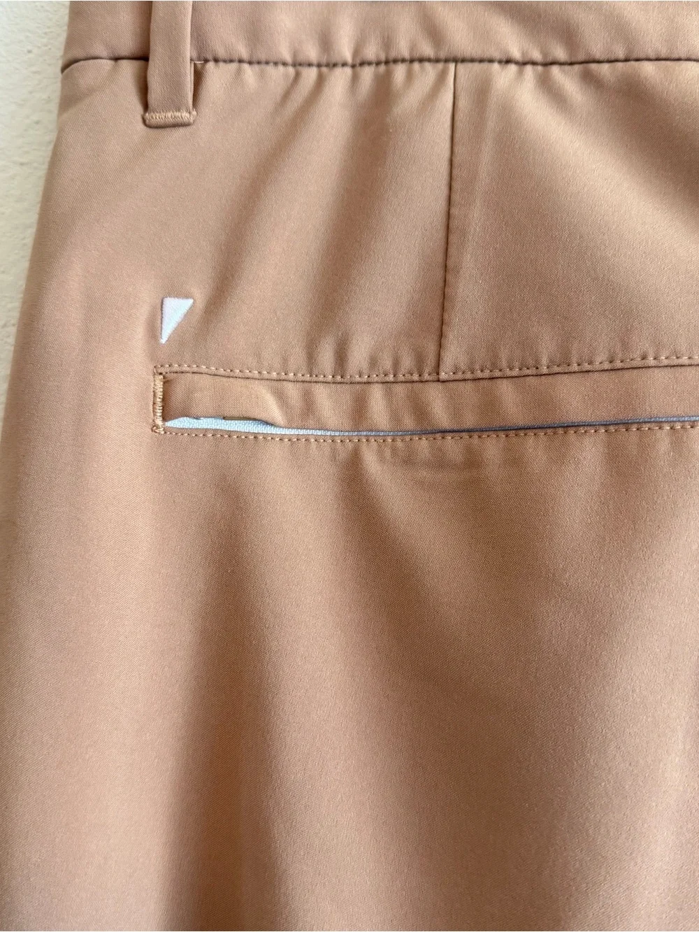 Primo Mens Golf Jogger Pants Tan Khaki Ankle Zip Size 32